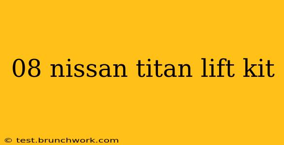 08 nissan titan lift kit
