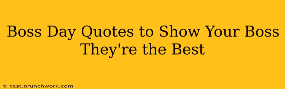 Boss Day Quotes to Show Your Boss They're the Best