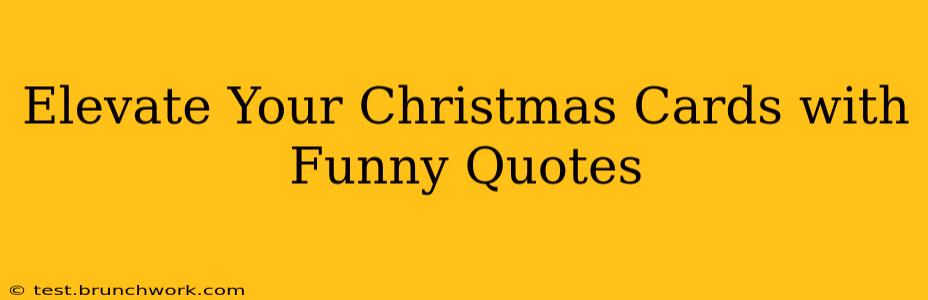 Elevate Your Christmas Cards with Funny Quotes