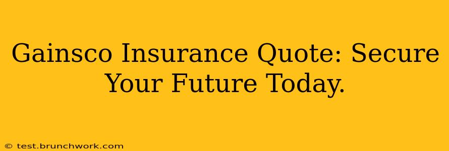 Gainsco Insurance Quote: Secure Your Future Today.