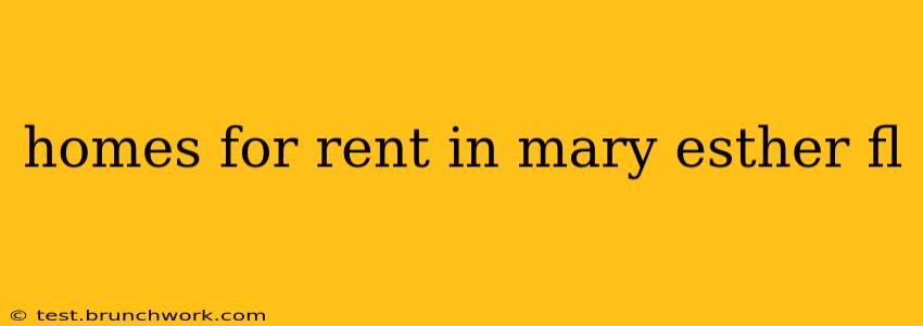 homes for rent in mary esther fl