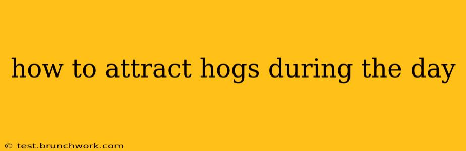 how to attract hogs during the day