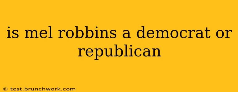 is mel robbins a democrat or republican