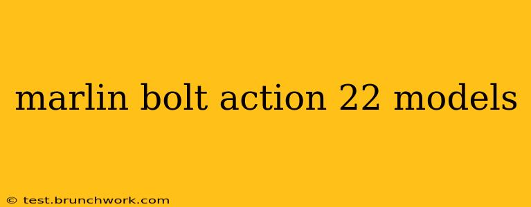 marlin bolt action 22 models