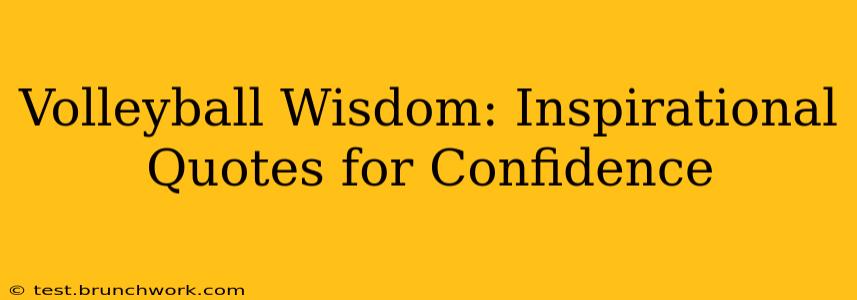Volleyball Wisdom: Inspirational Quotes for Confidence